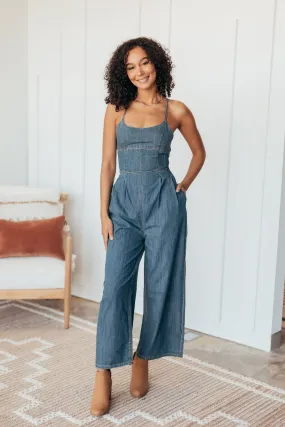 Muse Washed Denim Jumpsuit