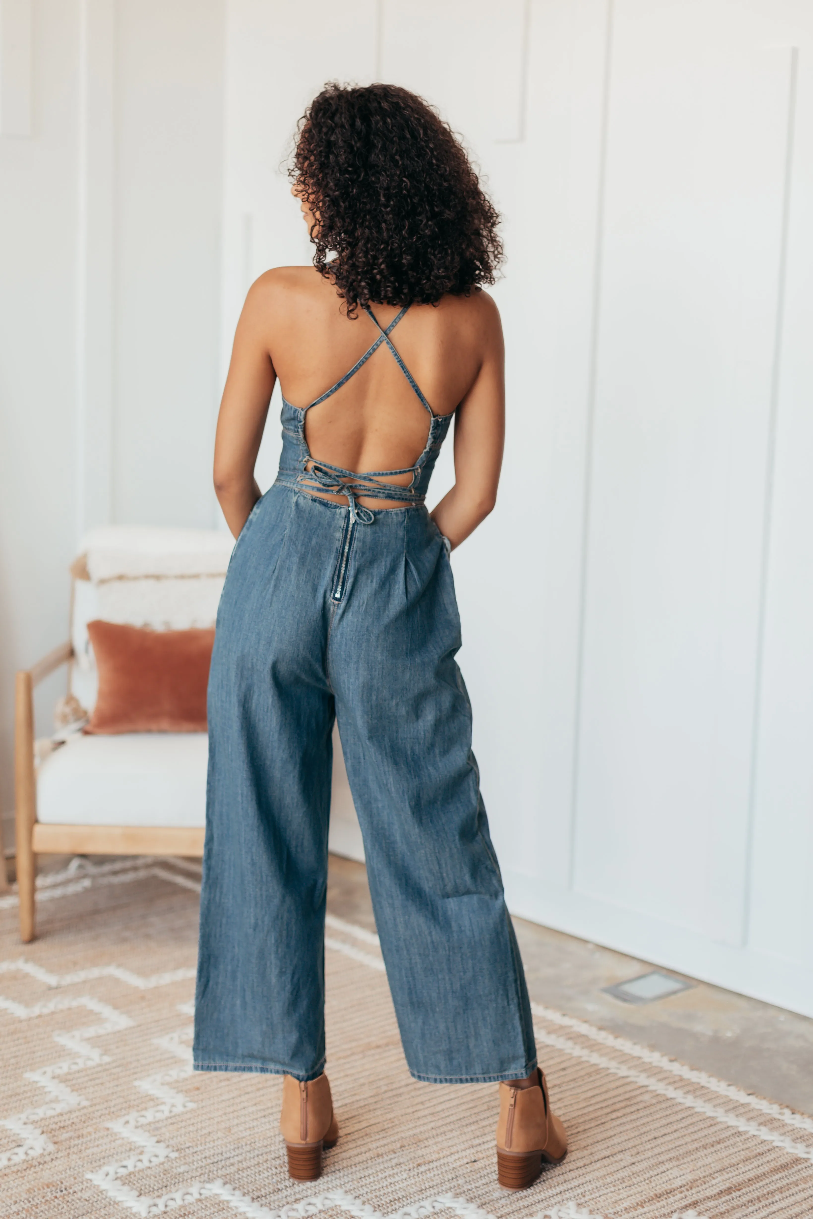 Muse Washed Denim Jumpsuit