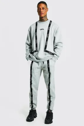 Oversized Ofcl Tape Sweater Tracksuit