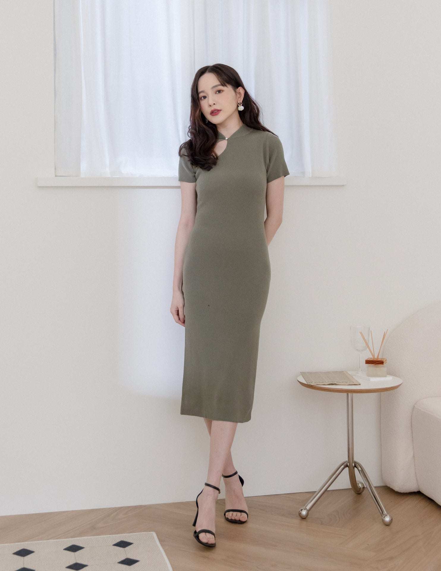 Pauline Dress in Jade