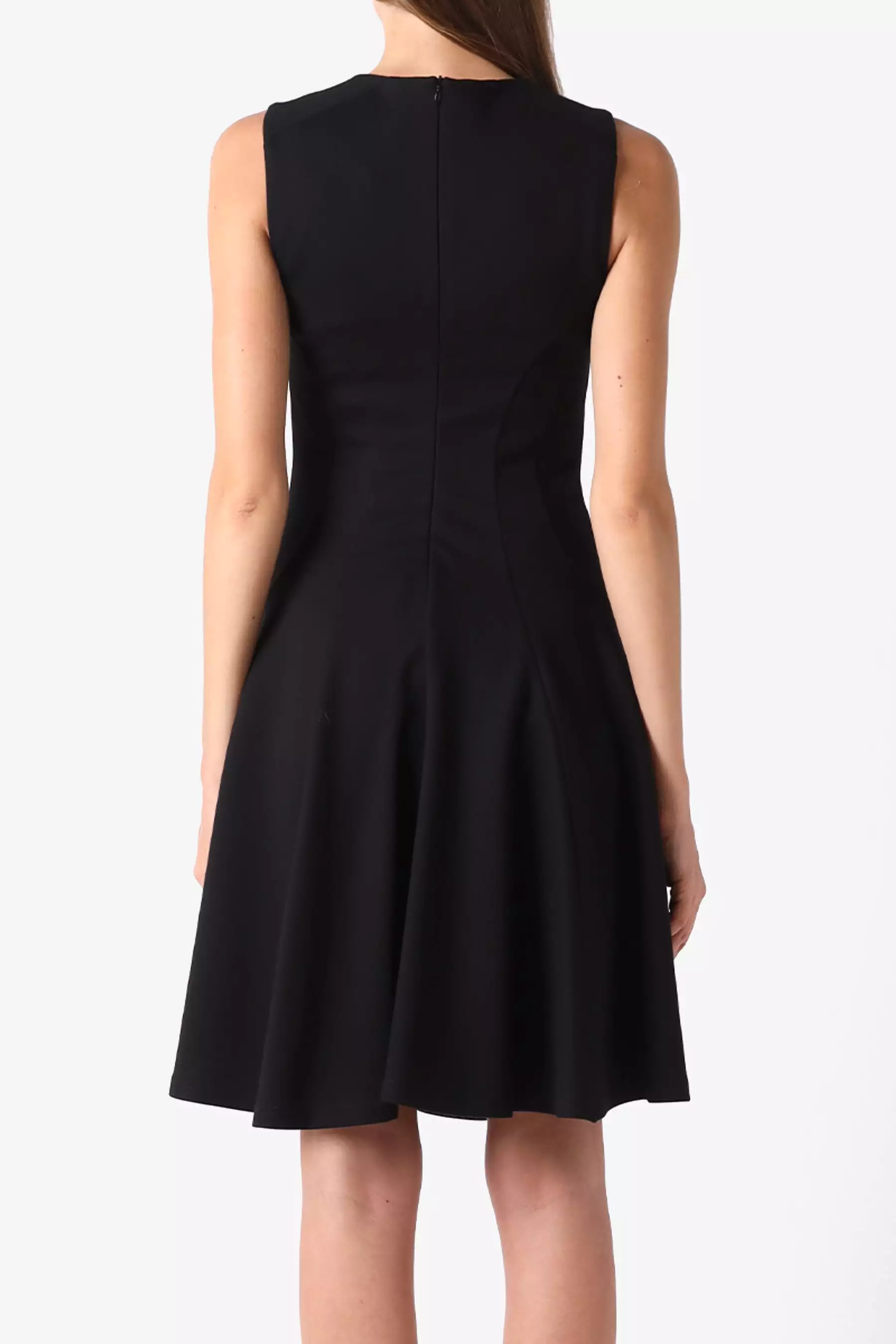 Pleated A-Line Curve Dress