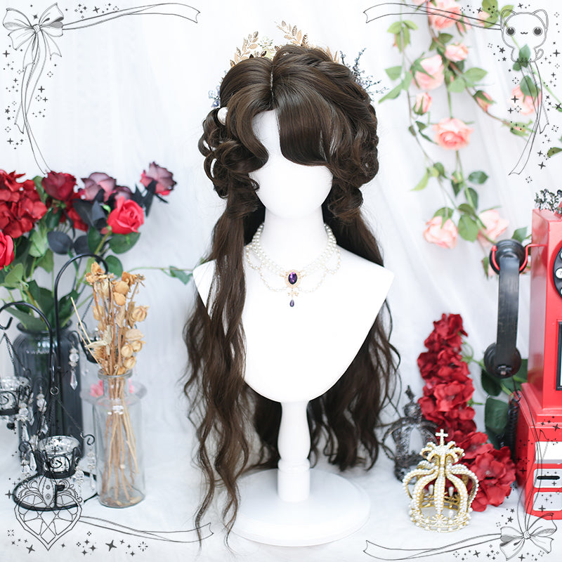 Princess Series Elf Queen Deep Black Lolita Wig ON991