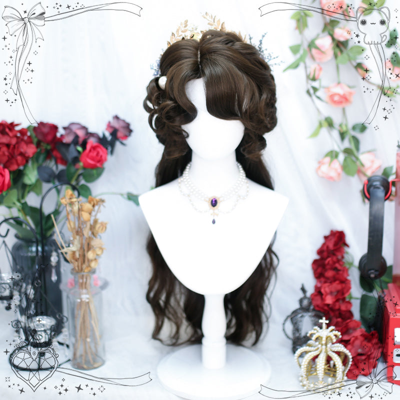 Princess Series Elf Queen Deep Black Lolita Wig ON991