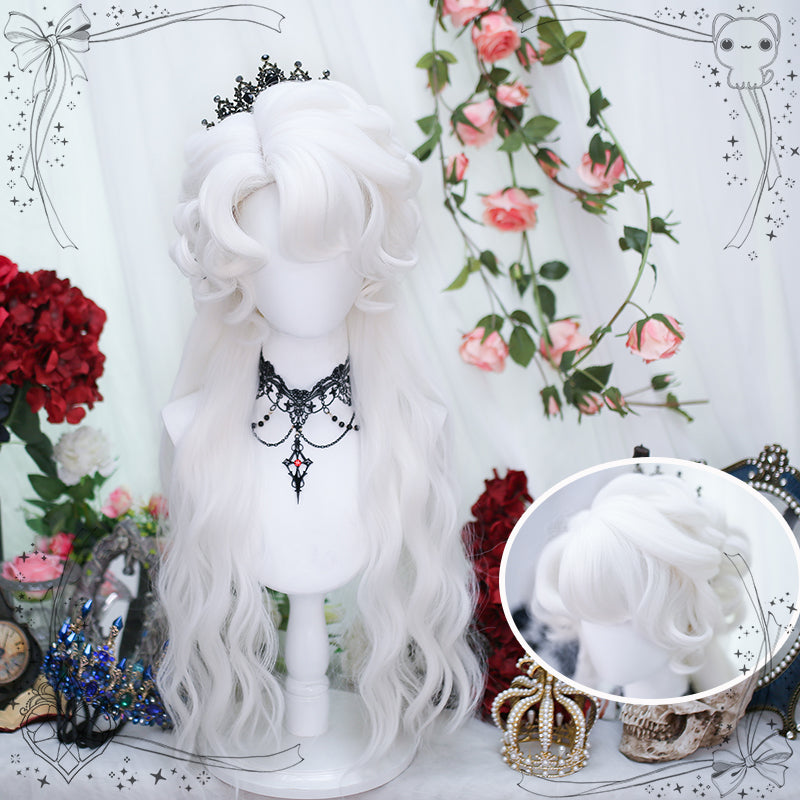 Princess Series Elf Queen Pure White Lolita Wig ON990