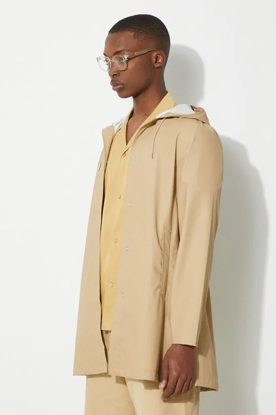 Rains jacket beige color