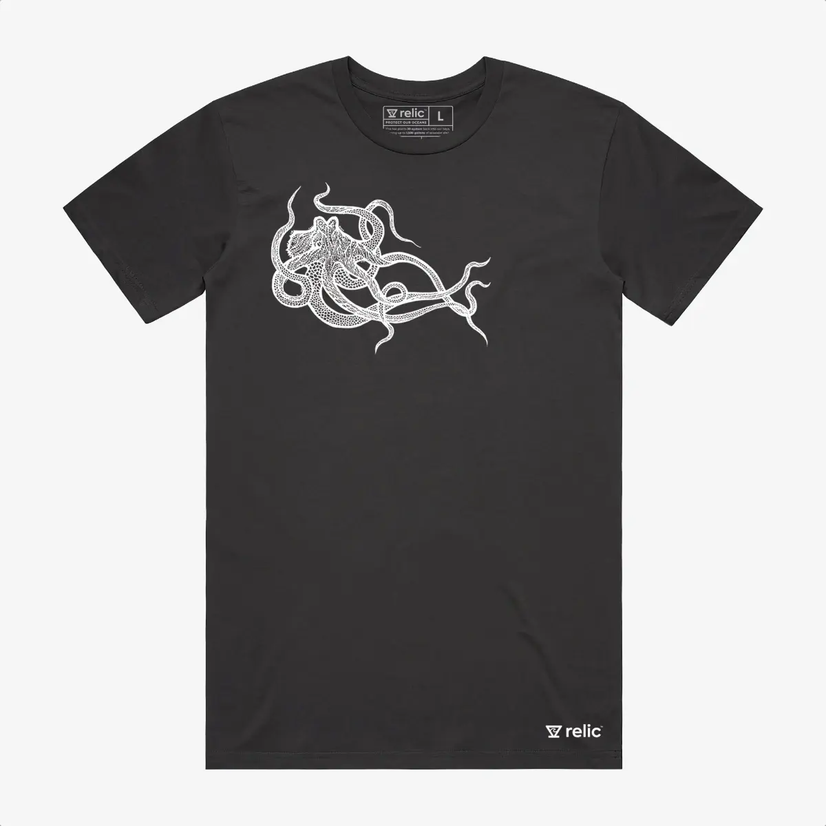 Relic Octopus Tee Harbor Black