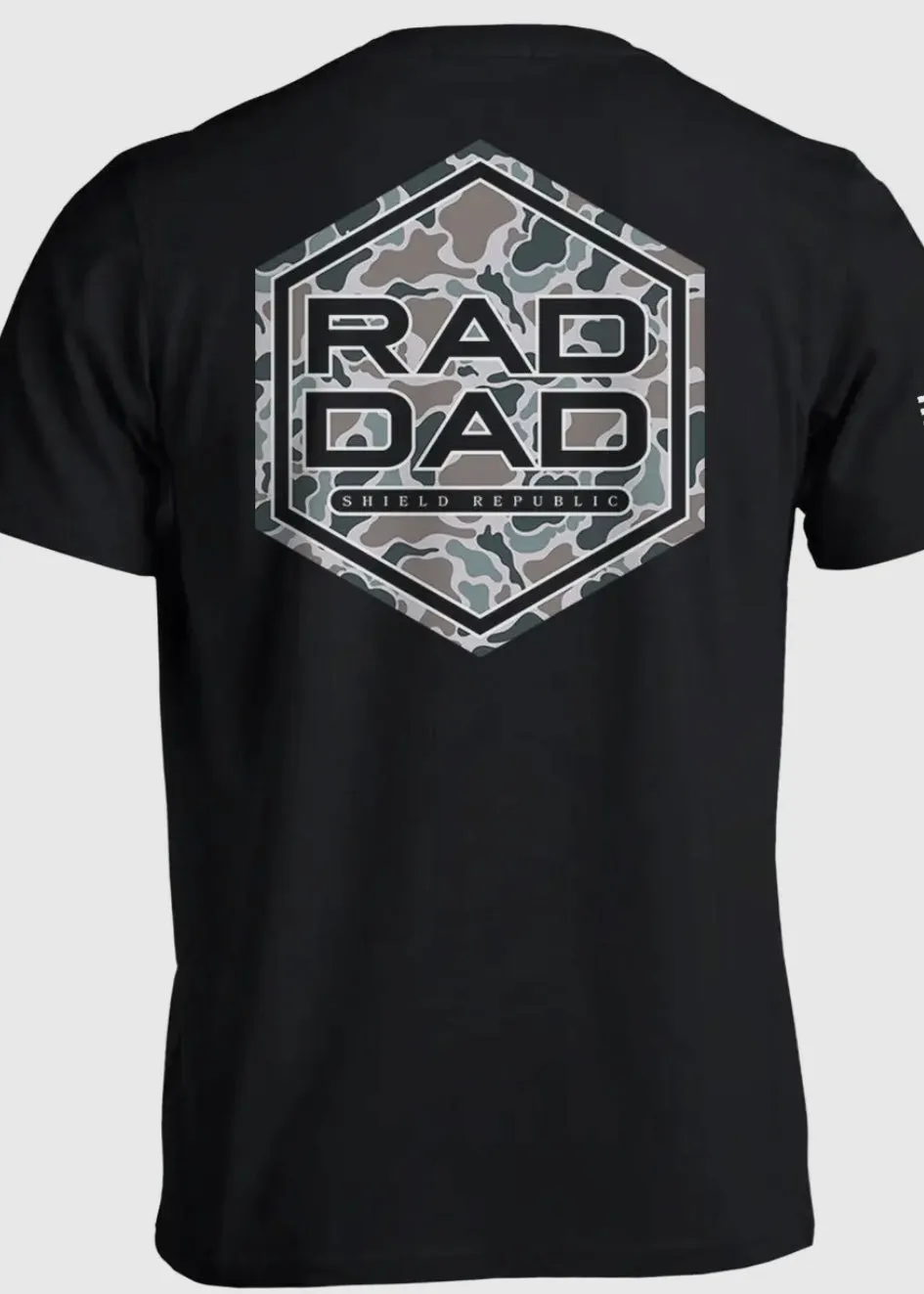 Shield Republic Rad Dad Duck Camo Tee | Black