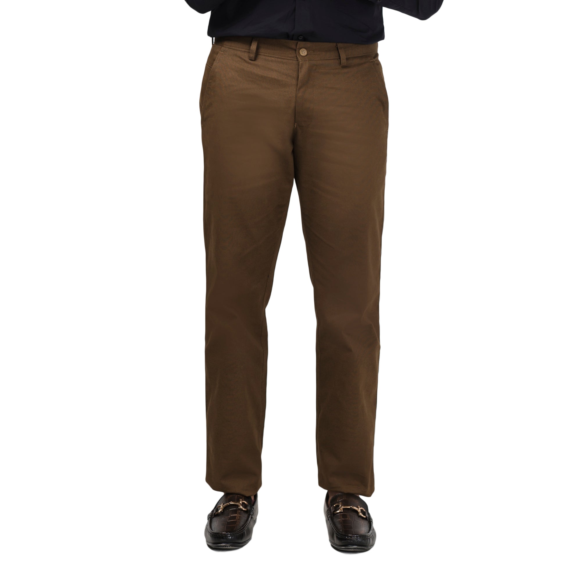 Slim Fit Brown Chinos