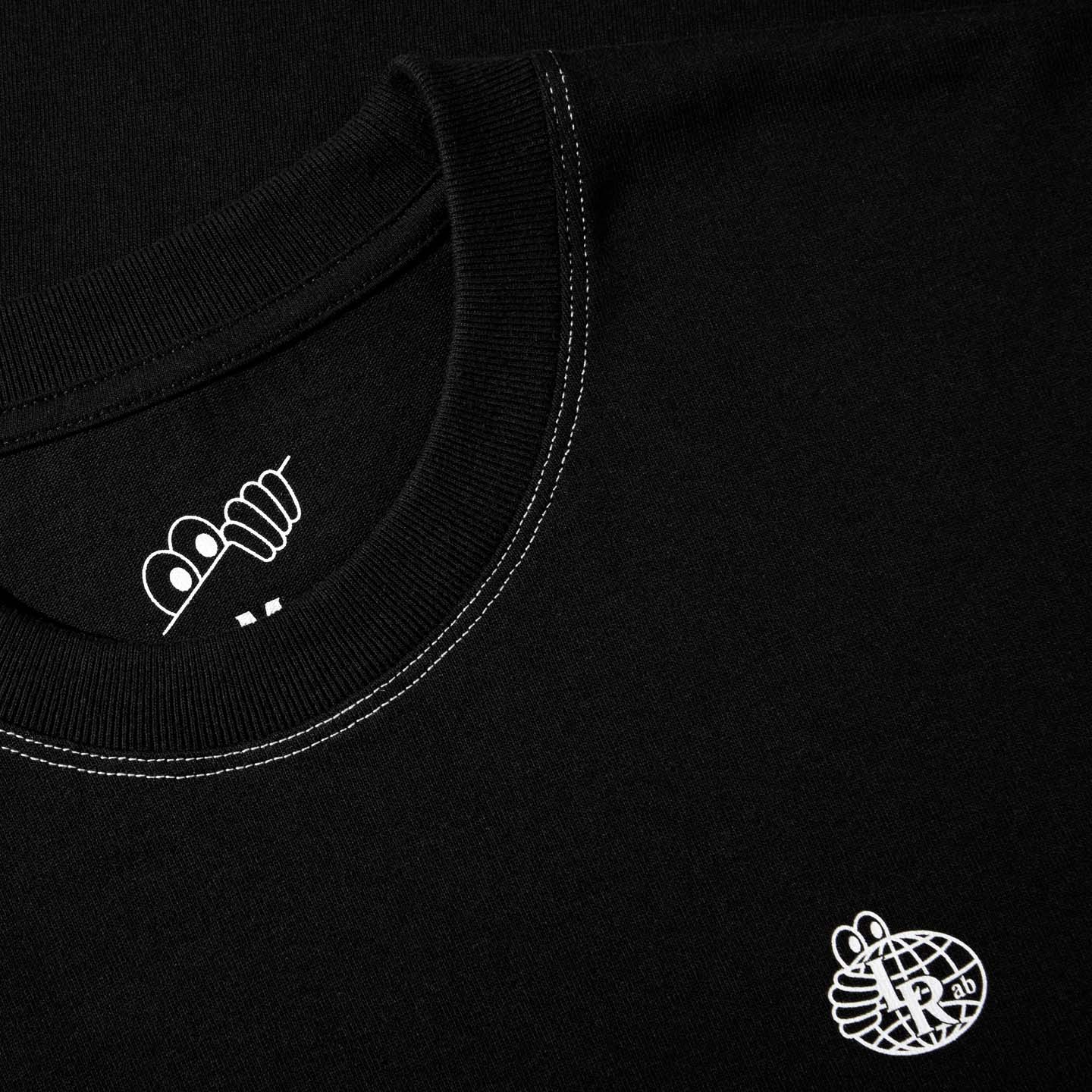 Small Atlas Contrast Stitch Tee (Black)