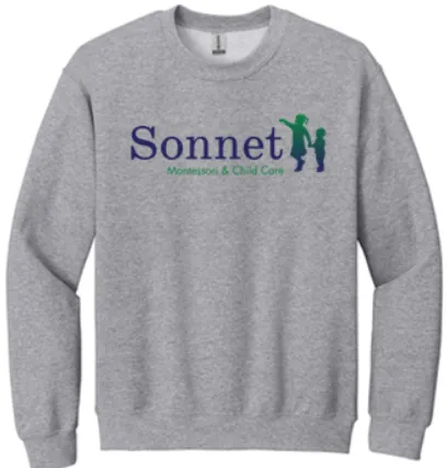 SONNET ADULT HEAVY BLEND CREWNECK SWEATSHIRT - GREY