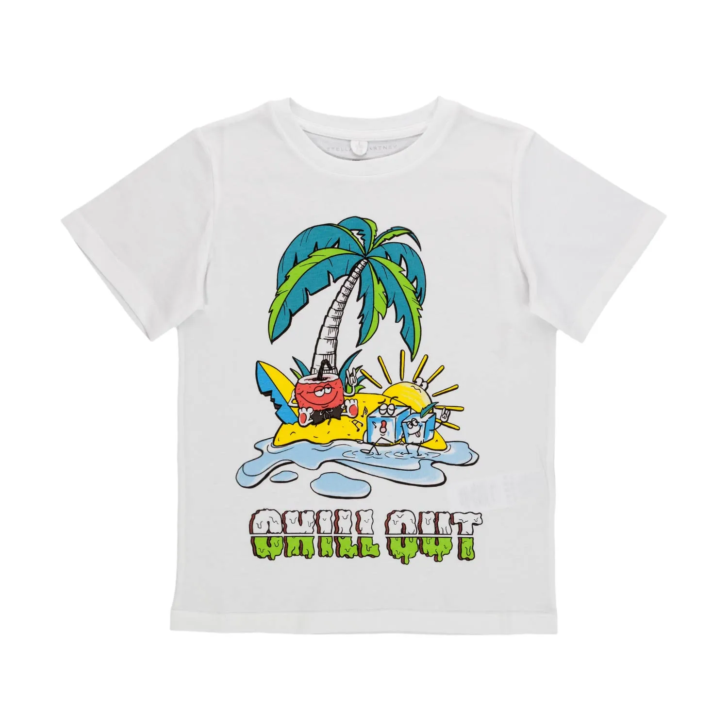 Stella Mccartney Unisex White Printed T-Shirt