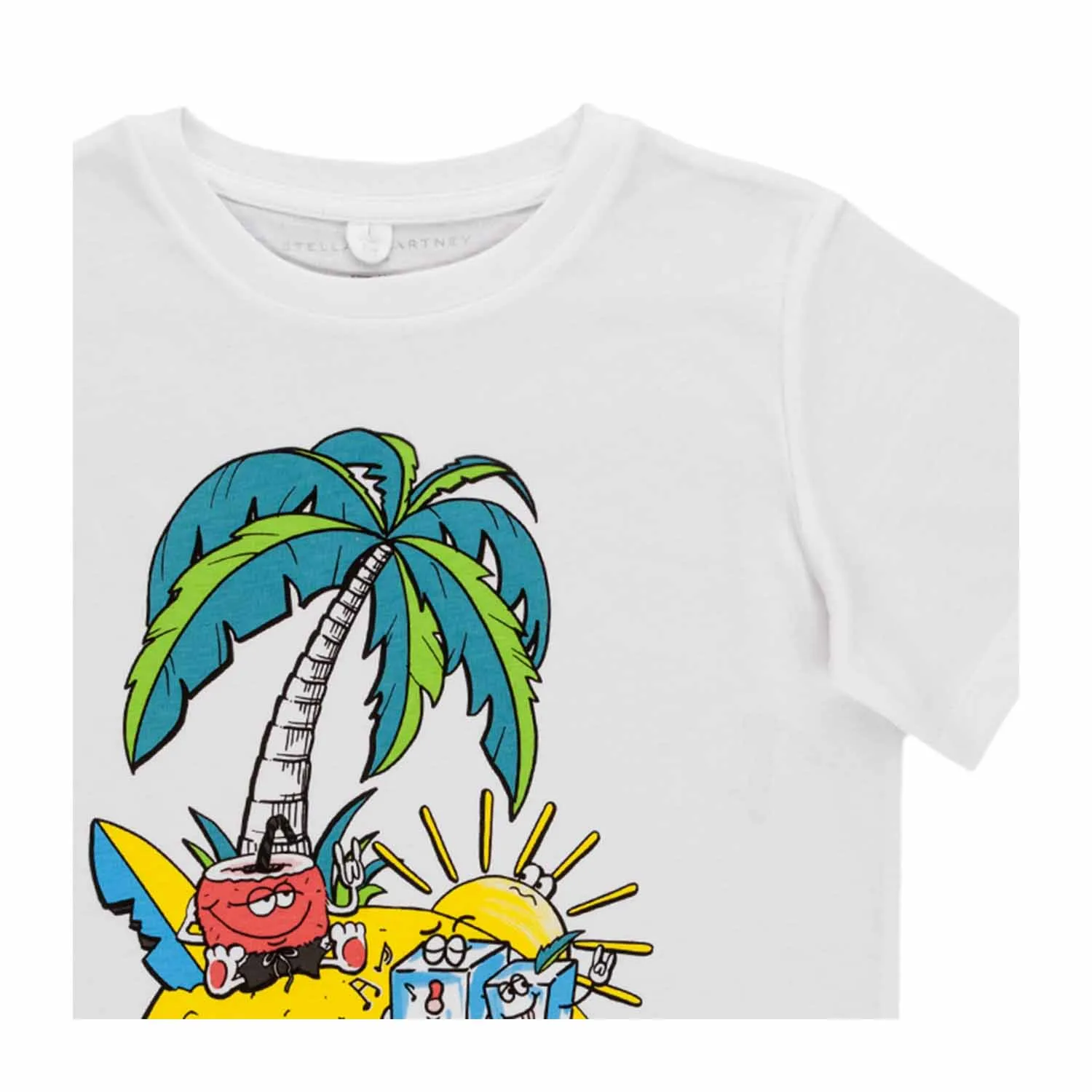 Stella Mccartney Unisex White Printed T-Shirt