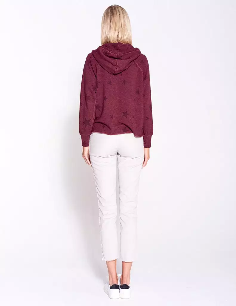 Sundry Stars Crop Hoodie Sweater