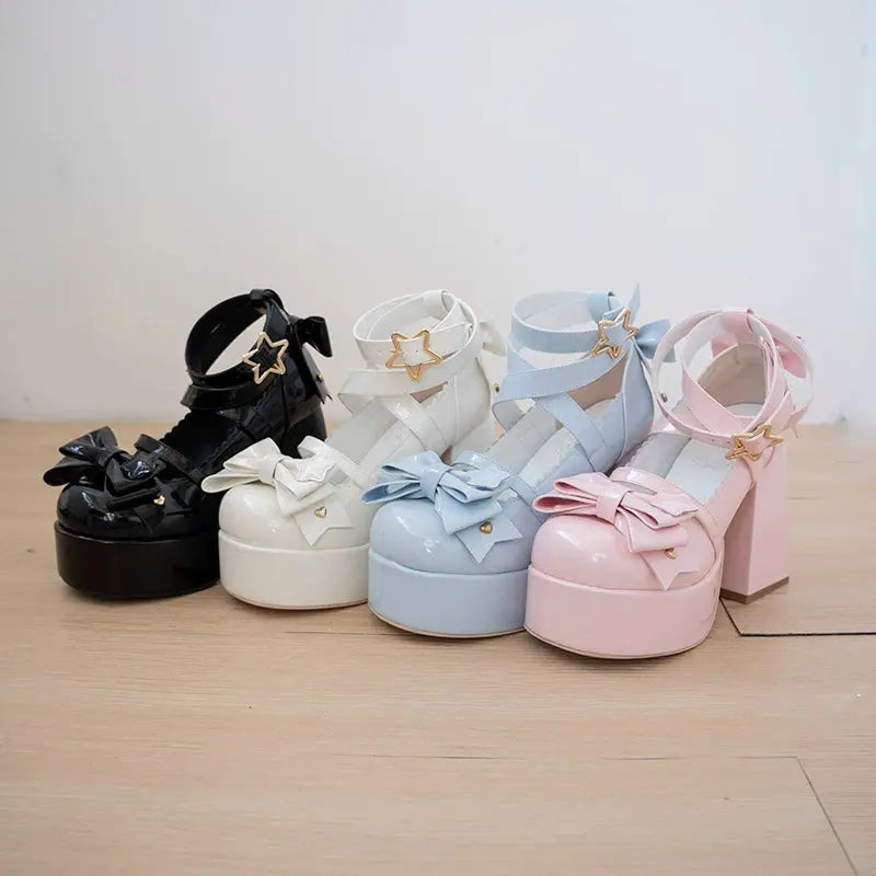 Sweet Charm Bow Lolita Pumps