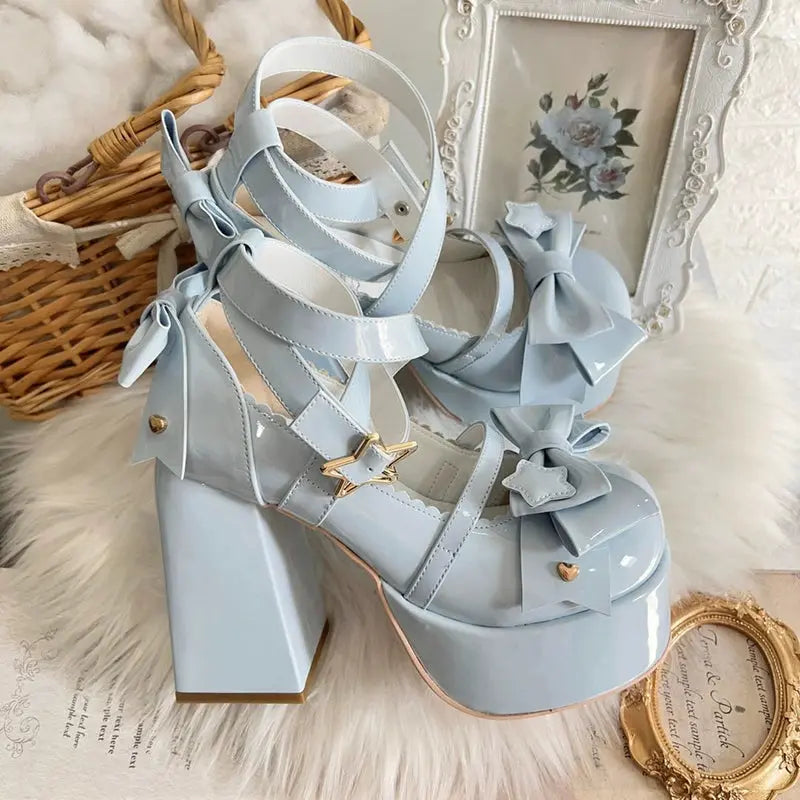 Sweet Charm Bow Lolita Pumps