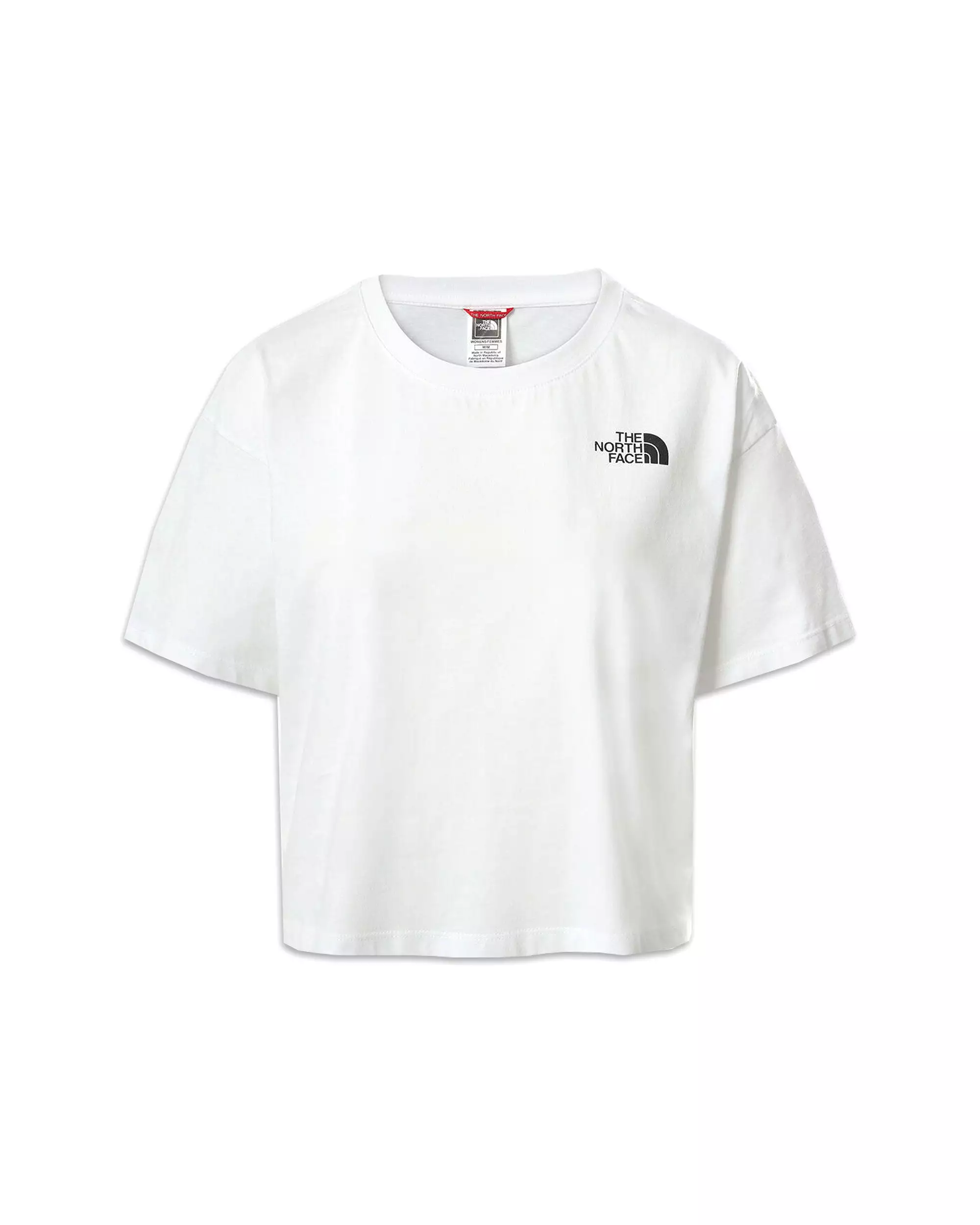 T-Shirt Donna The North Face Cropped Simple Dome Tee Bianco