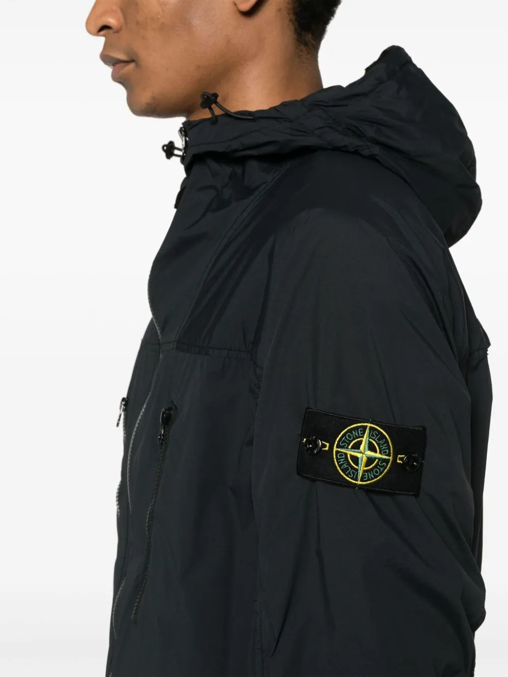 TECHNICAL FABRIC HOODED JACKET