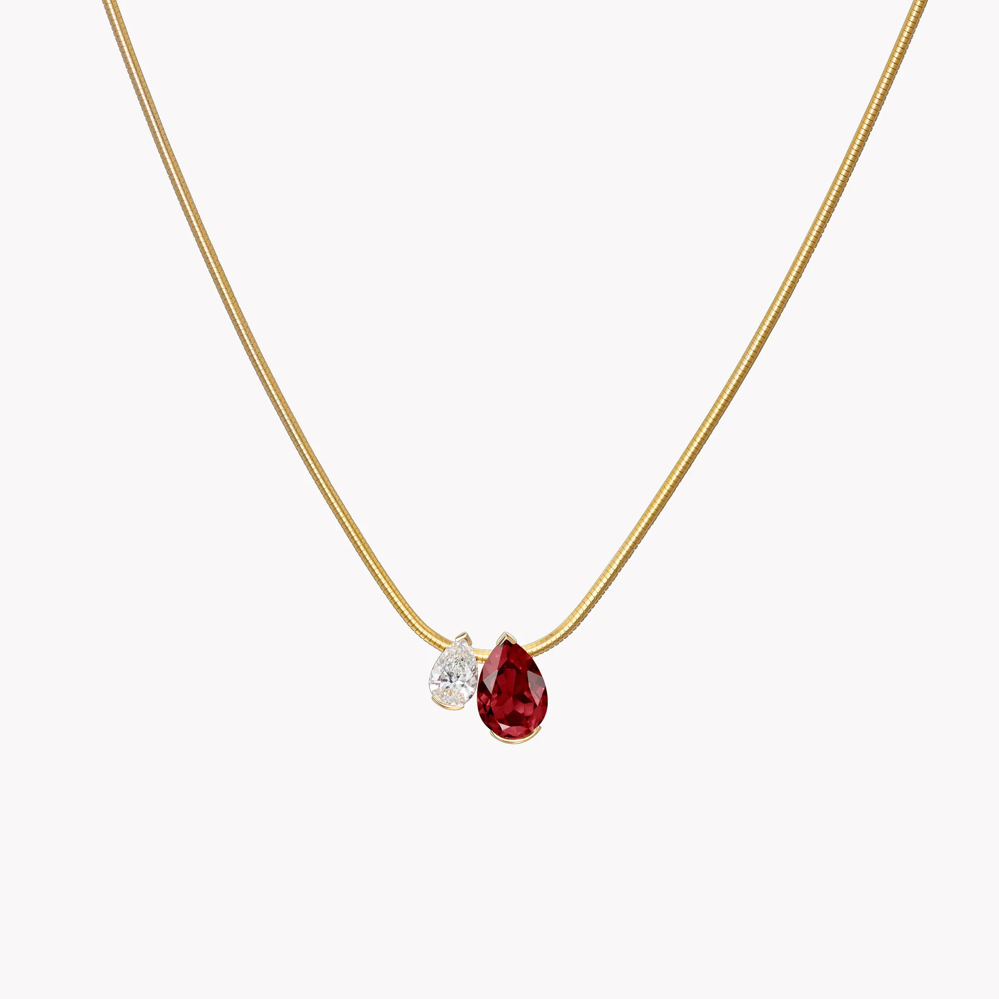 The Garnet Muse Duo Pendant