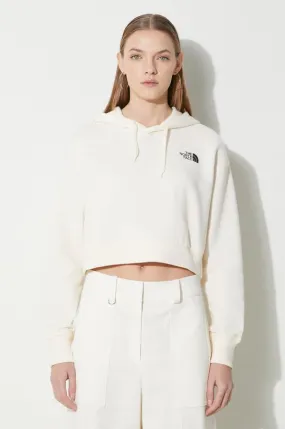 The North Face cotton sweatshirt W Trend Crop Hoodie women's beige color NF0A5ICYQLI1