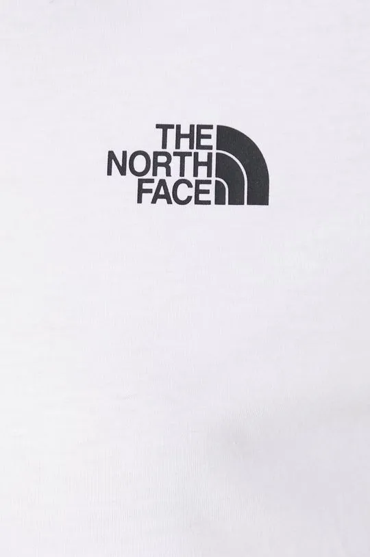 The North Face t-shirt W Simple Dome Cropped Slim Tee women’s white color NF0A87U4FN41