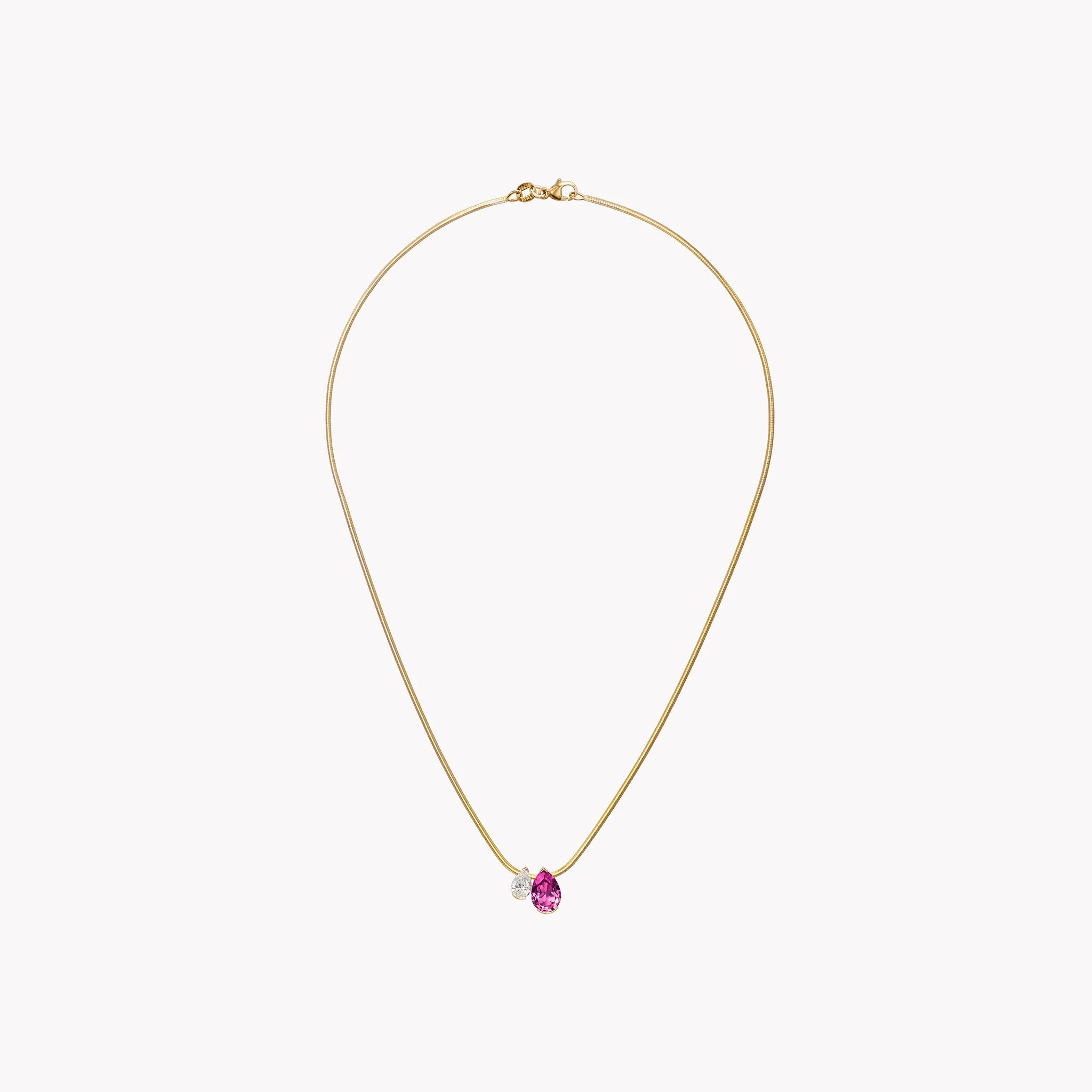 The Pink Sapphire Muse Duo Pendant