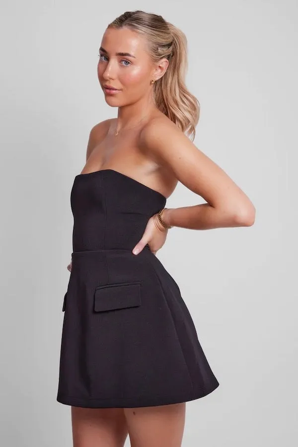 The Ultimate Muse Strapless Dress Black