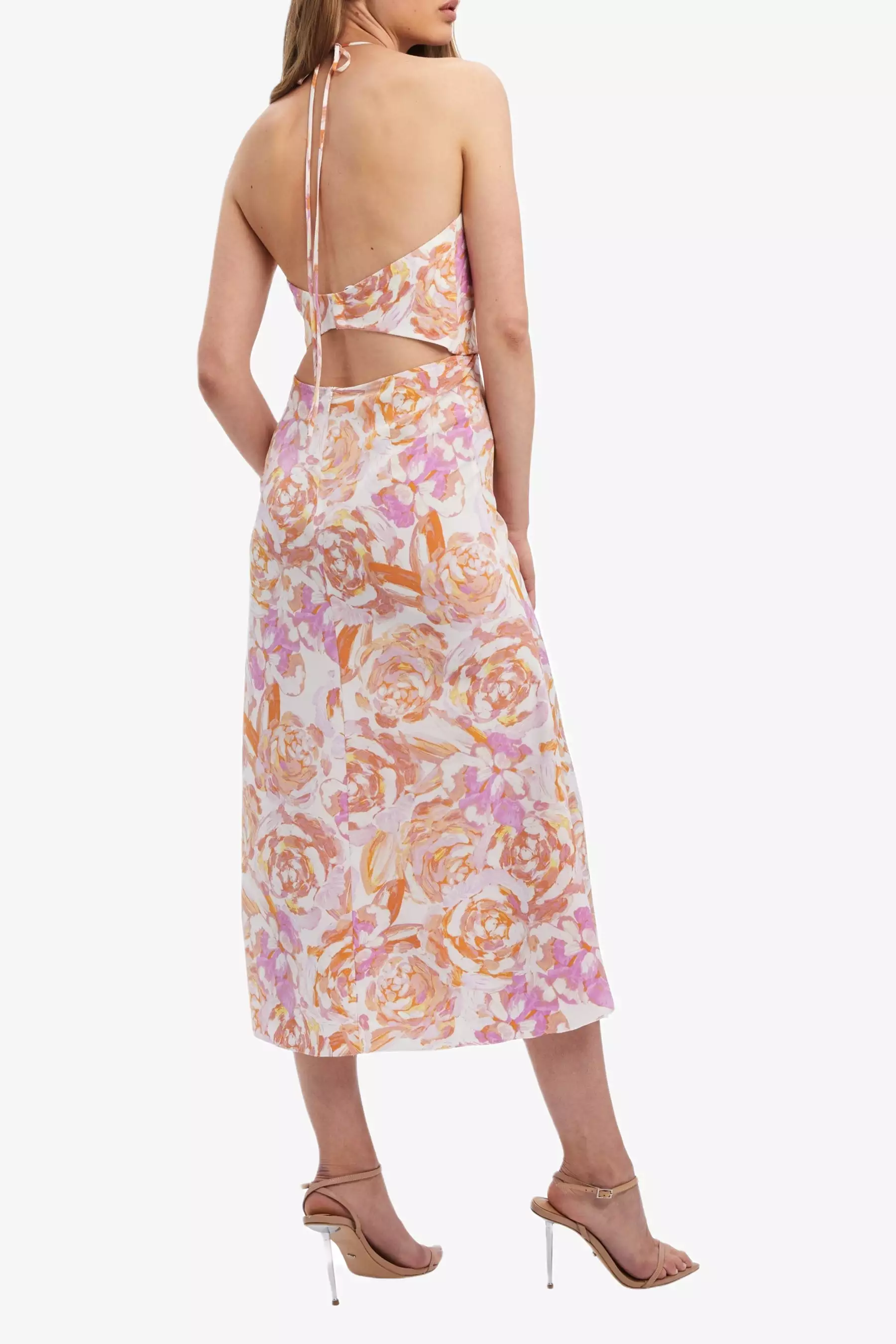 VERVE FLORAL MIDI DRESS