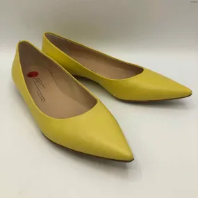 VICINI Yellow Leather Made in Italy Flats Shoe Size 36.5 US: 6.5 Shoes