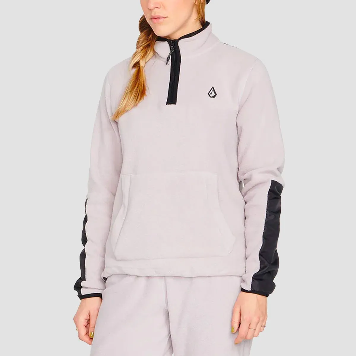 Volcom Polar 1/4 Zip Mock Neck Fleece Amethyst Smoke - Womens