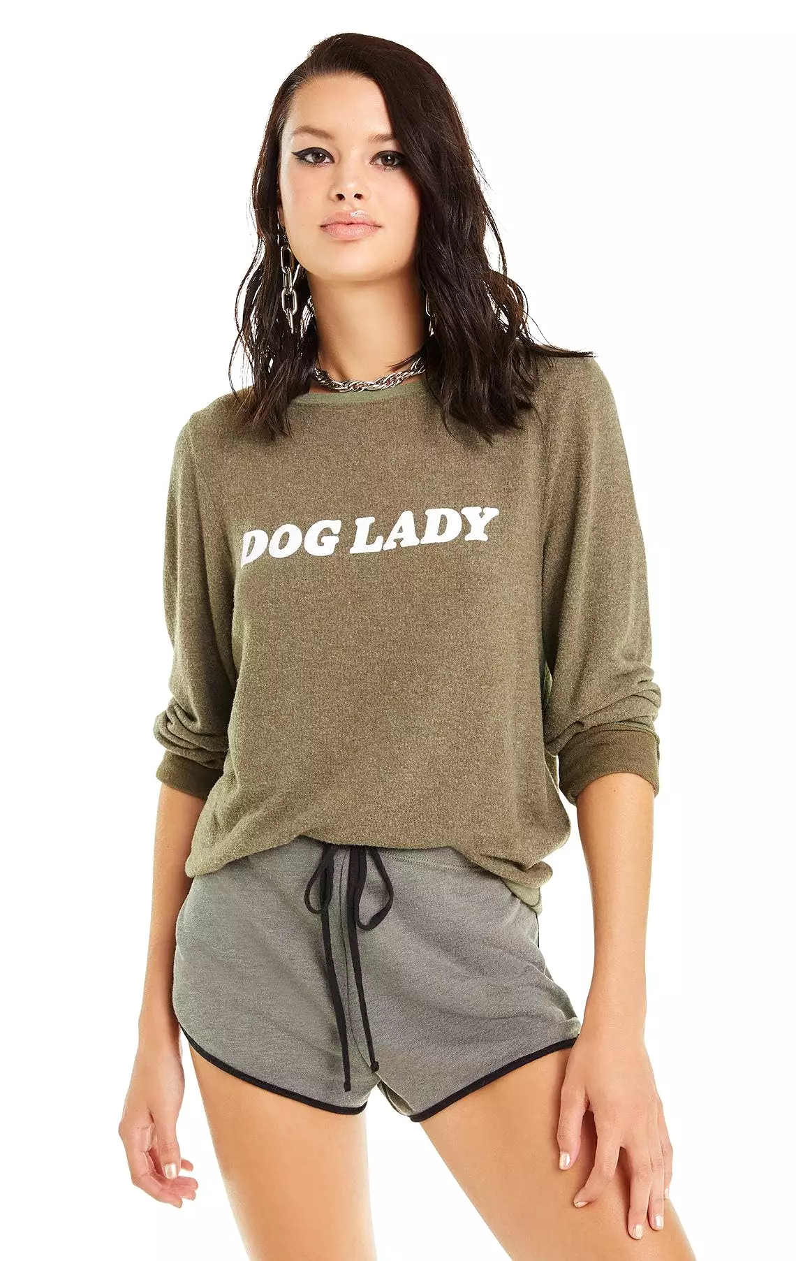 Wildfox Dog Lady Baggy Beach Jumper Sweater