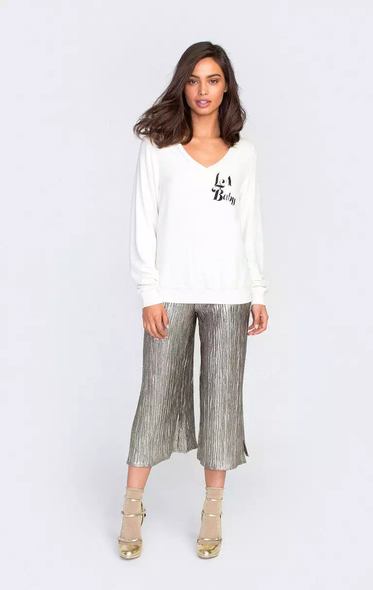 Wildfox LA Baby Baggy Beach V Sweater