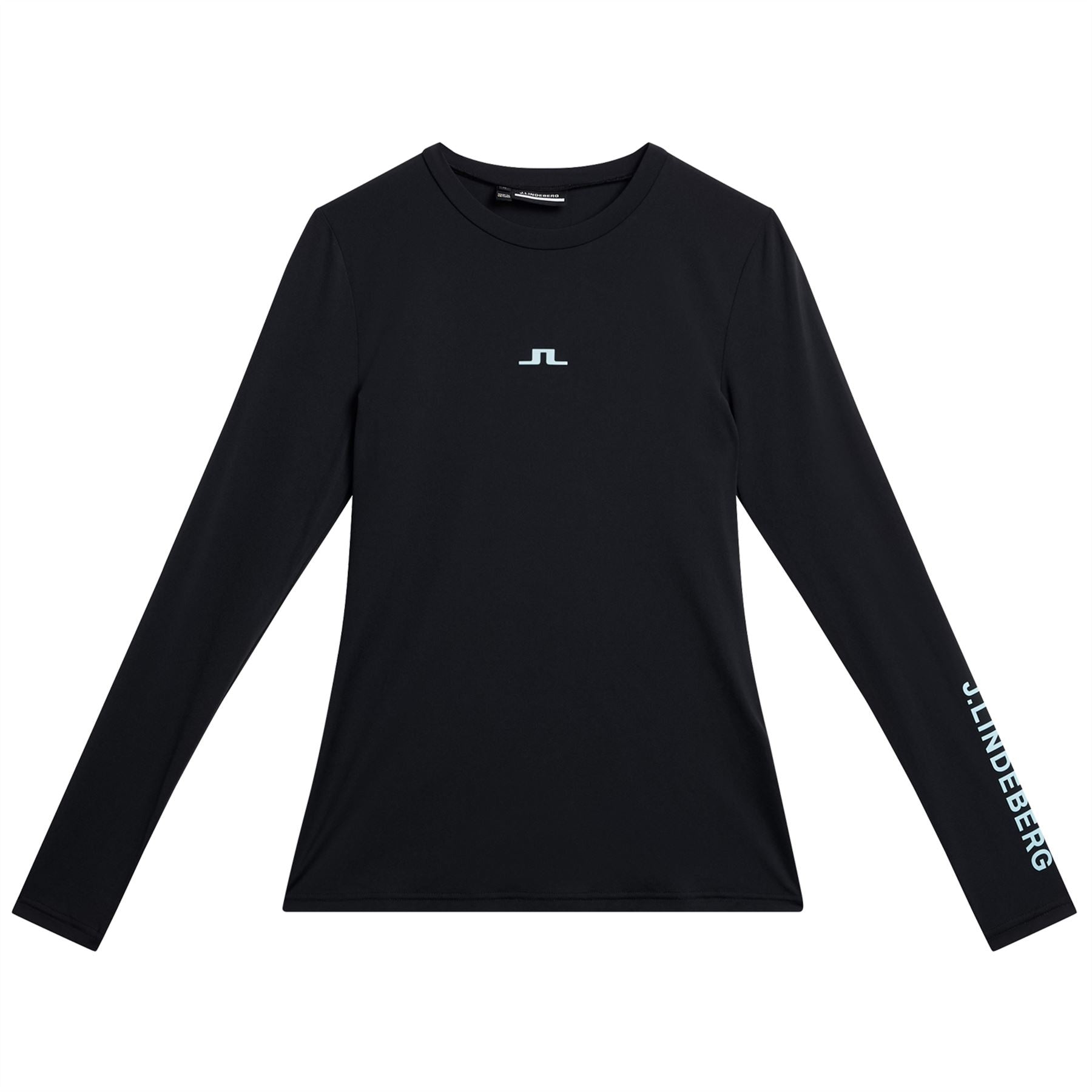 Womens Tekla Slim Fit Crew Neck Base Layer Black - SS24