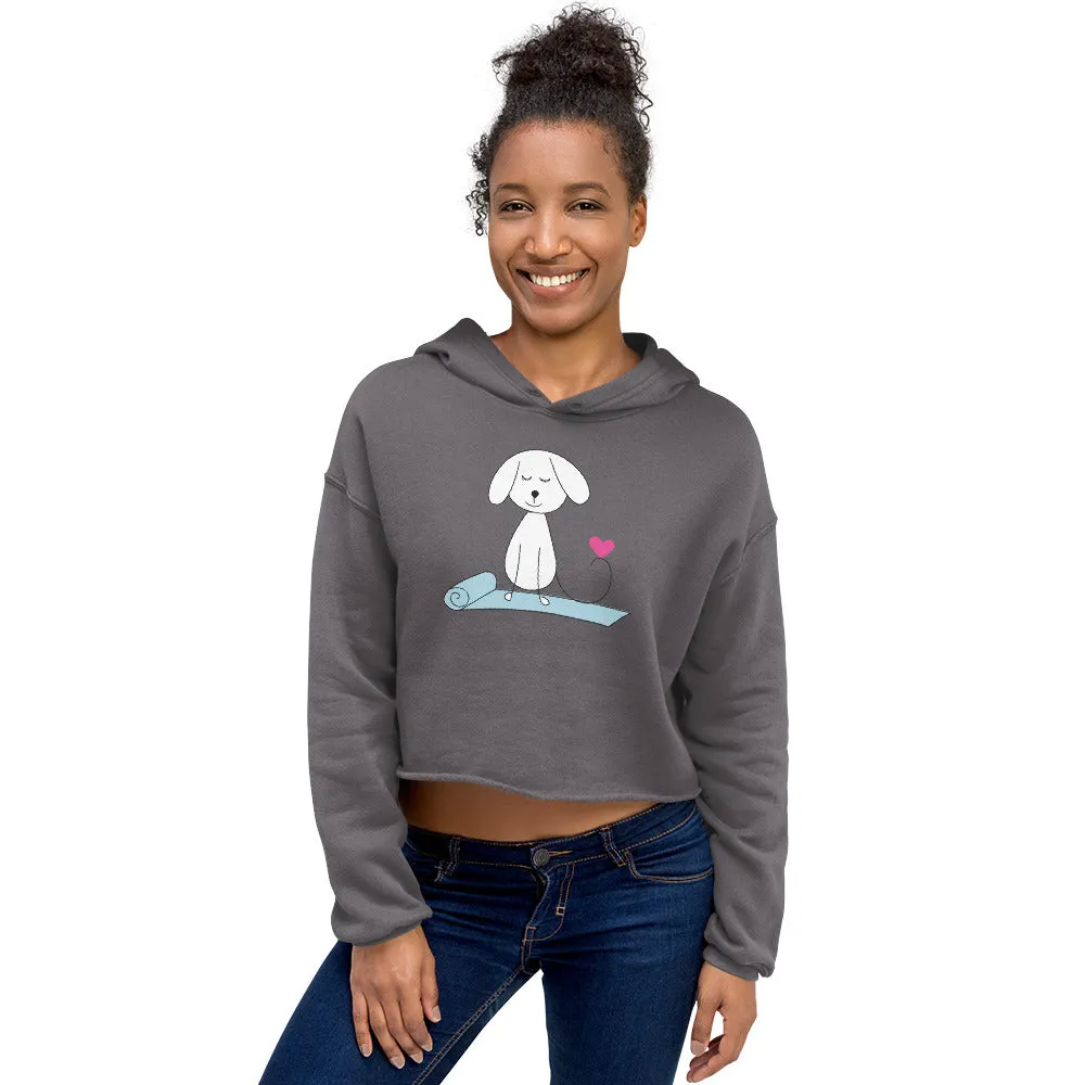 Yoga Dog - Crop Hoodie