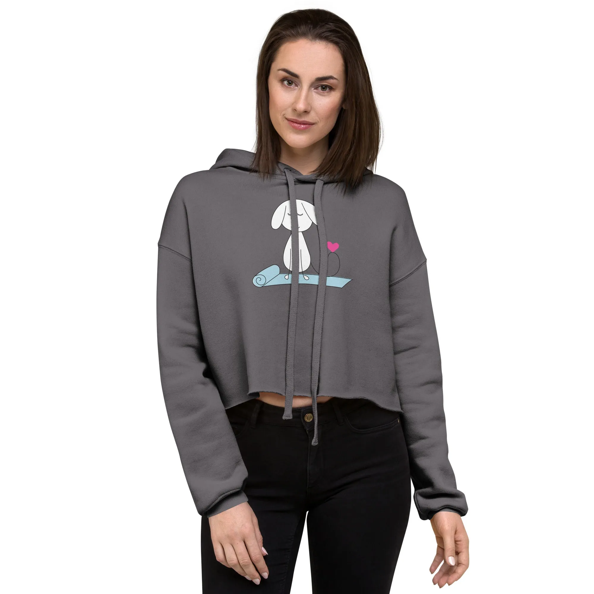 Yoga Dog - Crop Hoodie