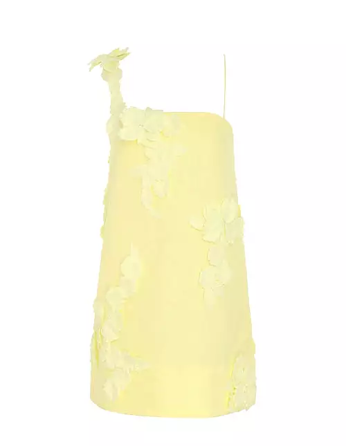 ZIMMERMANN High Tide Shift Flower Mini Dress